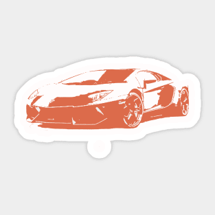 Lamborghini Aventador Chartreuse Sticker